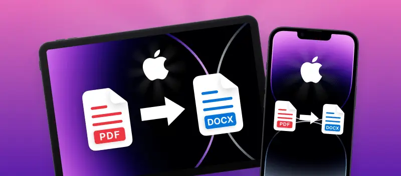 How to Convert PDF to Word on iPad or iPhone Online